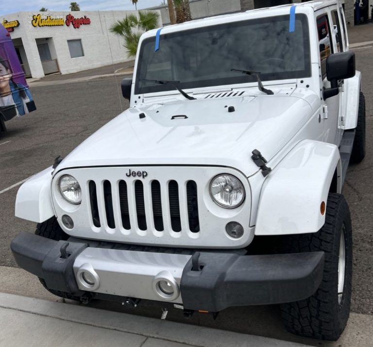 2015 Jeep Wrangler - after windshield replacement